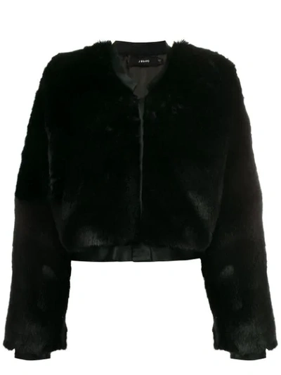 Shop J Brand 'faux Fur Jacket' In Black