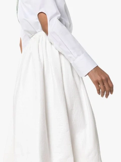 Shop Marni Midi Circle Skirt In White