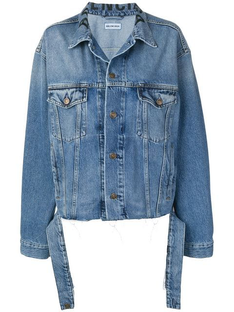 balenciaga blue jean jacket