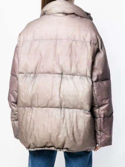 ISAAC SELLAM EXPERIENCE BOMBER PUFFER COAT - 粉色