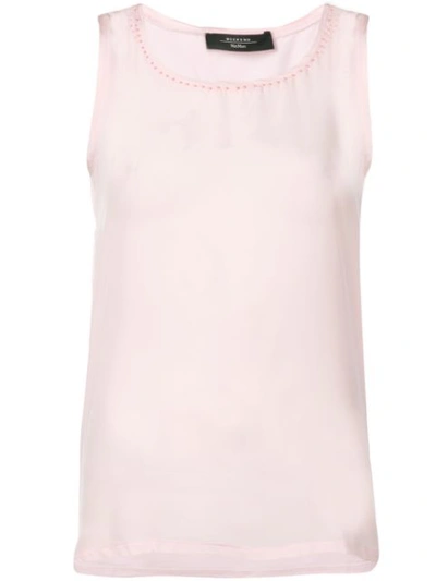 Shop Weekend Max Mara Top Mit Perlen - Rosa In Pink