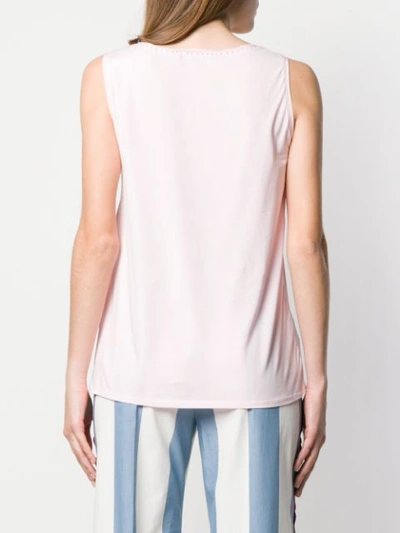 Weekend Max Mara Top Mit Perlen - Rosa In Pink