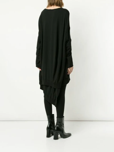 Shop Rundholz Loose Fitted Dress In Black