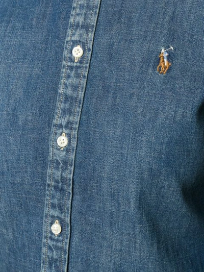 Shop Polo Ralph Lauren Button In Blue