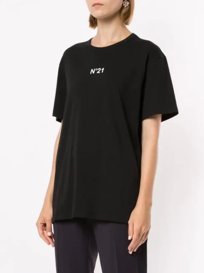 Shop N°21 Logo Relaxed T-shirt In Black