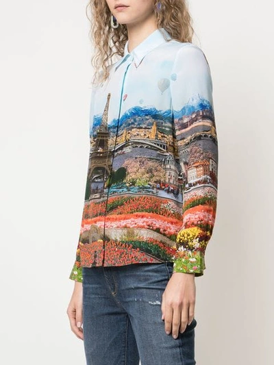 Shop Alice And Olivia Willa Shirt In Multicolour