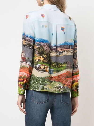 Shop Alice And Olivia Willa Shirt In Multicolour