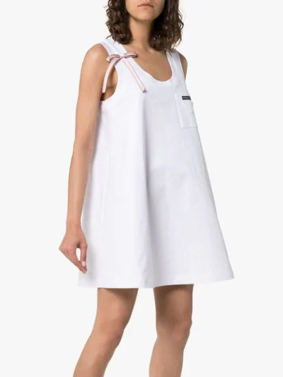 Shop Prada Jersey Dress In White