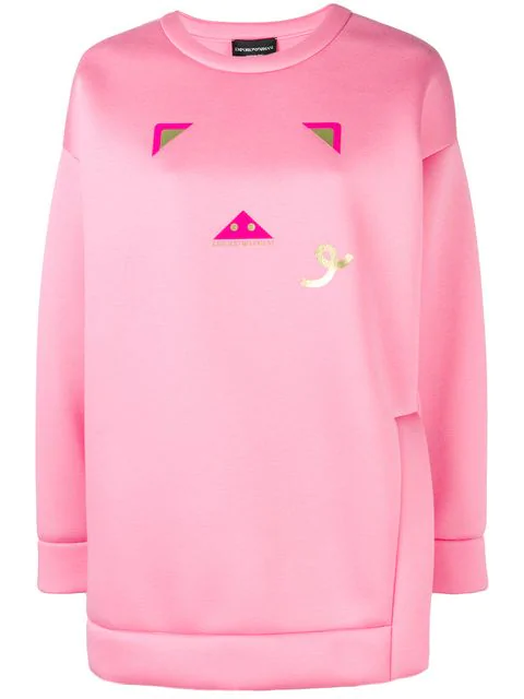 pink armani jumper