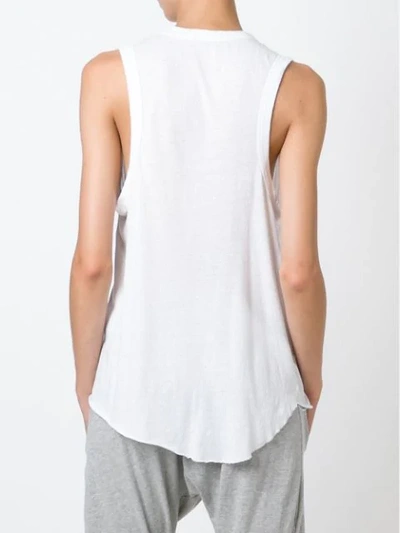 Shop Bassike Scoop Neck Tank Top In White