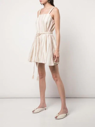 Shop Alexis Dimma Dress In Heather Beige Stripe