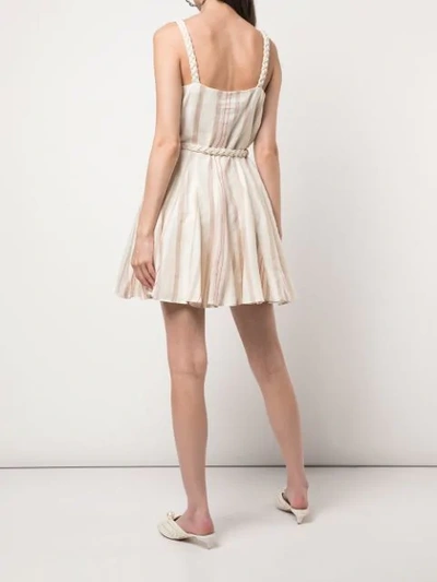 Shop Alexis Dimma Dress In Heather Beige Stripe