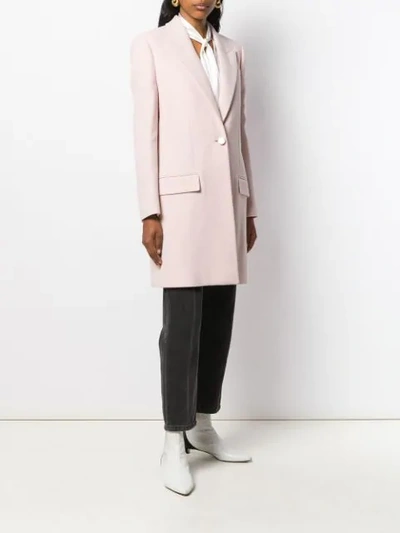 GIVENCHY SINGLE-BREASTED TAILORED COAT - 粉色