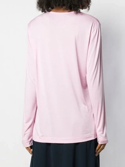Shop Joseph Plain Jersey Top In Pink