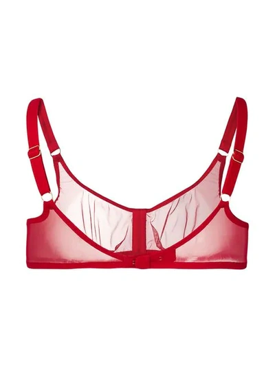 Shop Myla Piccadilly Sheer Bra In Red