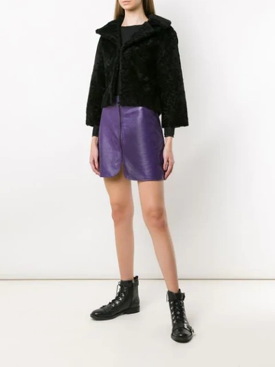 Shop Andrea Bogosian Klassischer Shearling-mantel - Schwarz In Black