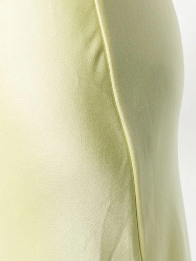 Shop Galvan Cropped Sienna Dress In Yellow