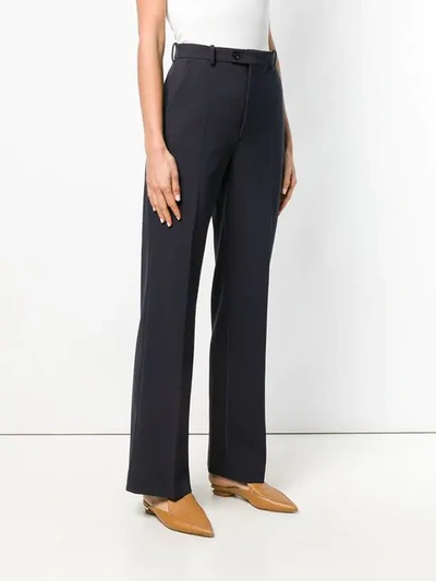 Shop Joseph Tailored Flared Trousers In Blue