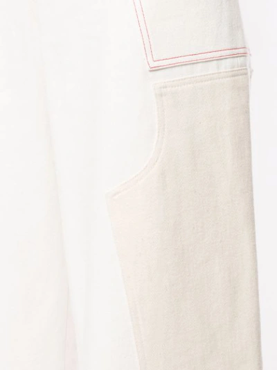 Shop Monse Wide-leg Cargo Trousers In White