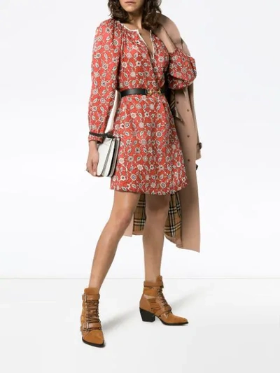 Shop Isabel Marant Étoile Flared Style Dress In Red