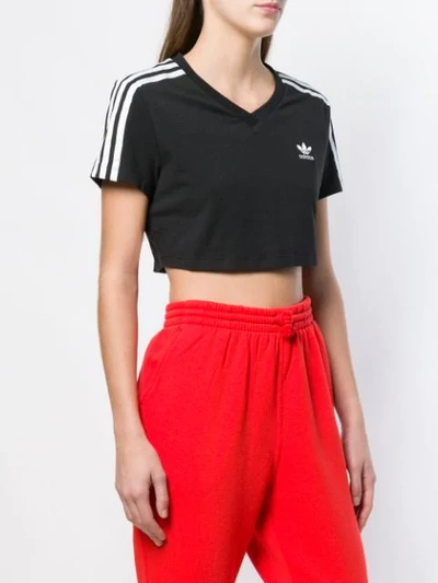 Shop Adidas Originals Cropped T In Black