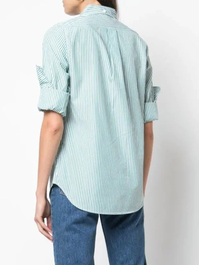 ALEX MILL LISBOA STRIPED SHIRT - 绿色