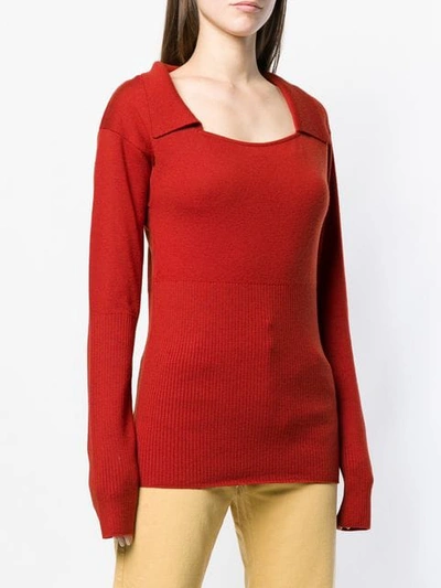 Shop Jacquemus Praio Sweater In Red