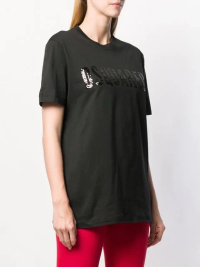 Shop Dsquared2 Logo Print T-shirt In Black