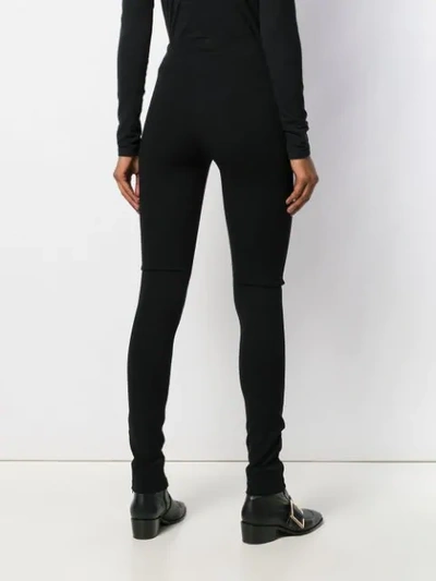 Shop Totême Slim Fit Trousers In Black