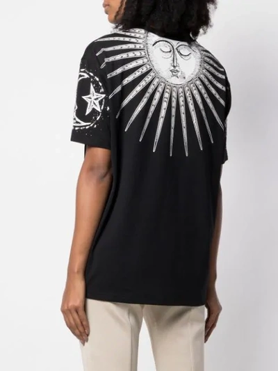 Shop Givenchy Moon And Sun Embroidered Oversized T-shirt In Black