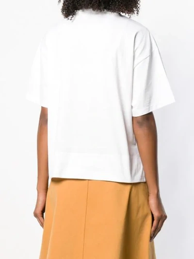Shop Acne Studios Cropped Boxy Fit T-shirt In White