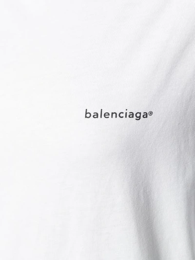 Shop Balenciaga Oversized T-shirt In White