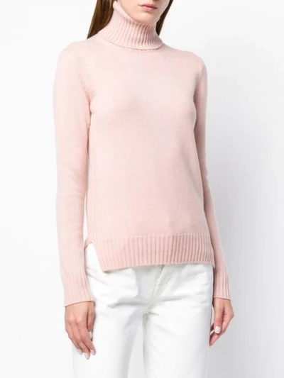 Shop Loro Piana Roll-neck Sweater - Pink