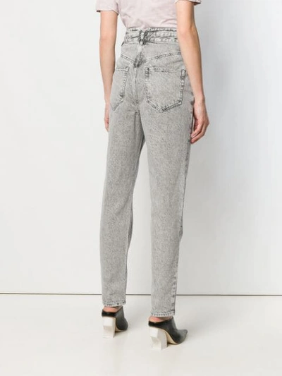 Shop Isabel Marant Hoch Sitzende Jeans - Grau In Grey