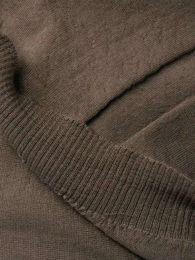 Shop Rick Owens V-neck Jumper In Grey