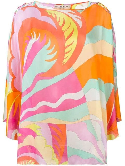 Shop Emilio Pucci Classic Beach Over-top - Orange