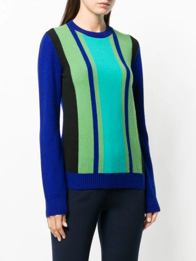 Shop M Missoni Striped Knit Sweater - Blue