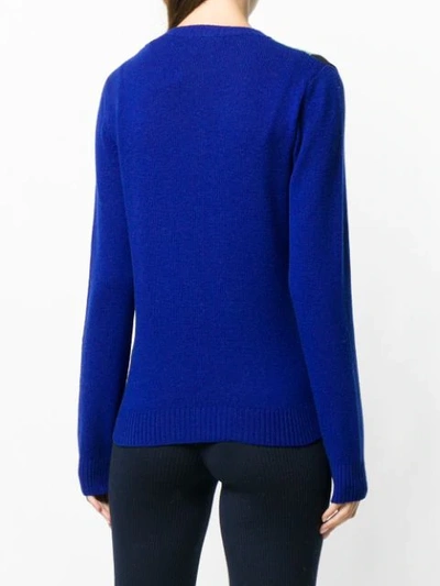 Shop M Missoni Striped Knit Sweater - Blue