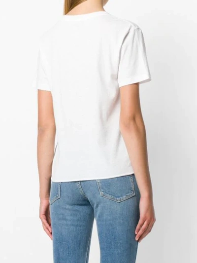 Shop Saint Laurent Illustrated T-shirt In White