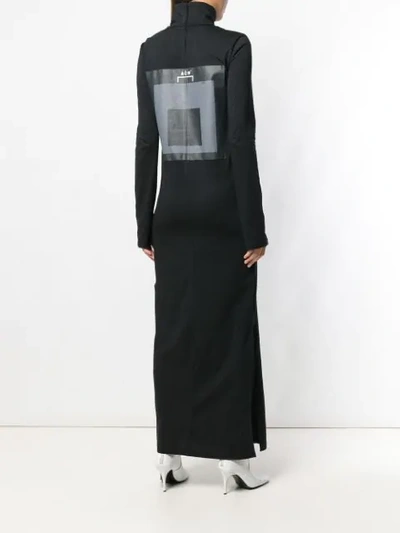 Shop A-cold-wall* Logo Printed Long Dress In Black