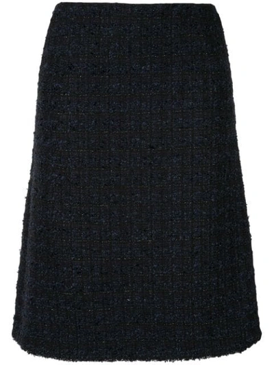 Shop Ballsey Fitted Midi Skirt In Blue