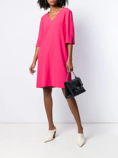 Shop Antonelli V-neck Shift Dress - Pink