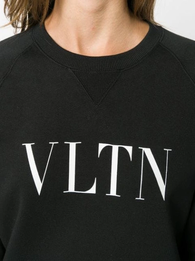 Shop Valentino Vltn Sweatshirt In Black