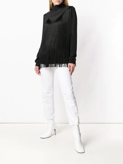 Shop Givenchy Fringed Top - Black