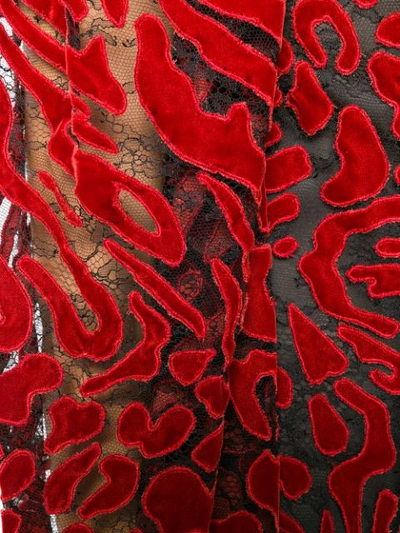 Shop Givenchy One Shoulder Leopard In Red