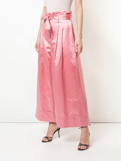 Shop Adam Lippes Cropped Tie In Pink
