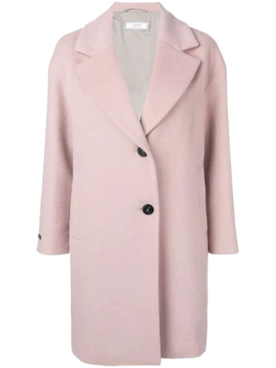 Shop Peserico Single Breasted Coat - Pink