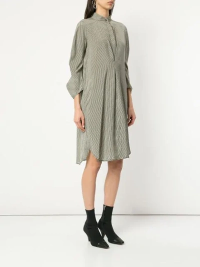 Shop Zero + Maria Cornejo Gingham-print Dress In Black