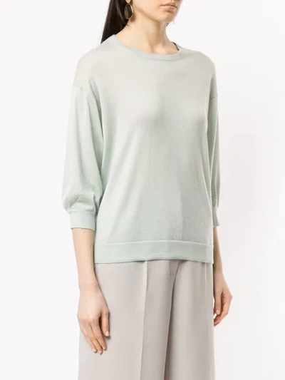 Shop Anteprima Plain Jumper - Green