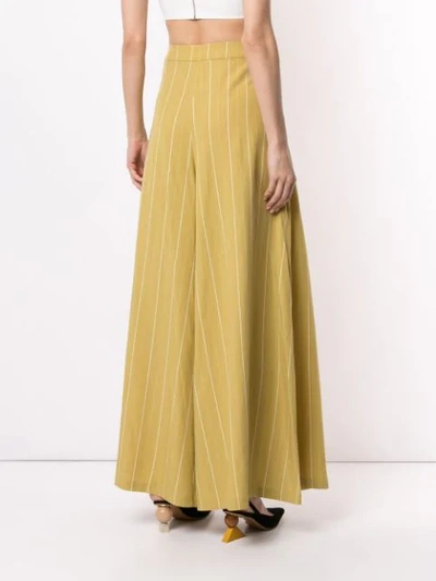 Shop Atoir Always Ascending Trousers In Yellow